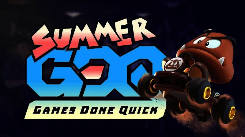 活动现场气氛热烈，玩家正在进行紧张刺激的速通表演