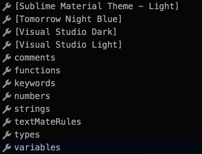 VSCode中修改并保存代码颜色设置的操作界面截图