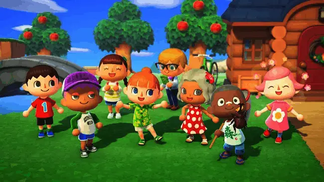 《集合啦！动物森友会》游戏画面，岛屿生活场景温馨可爱