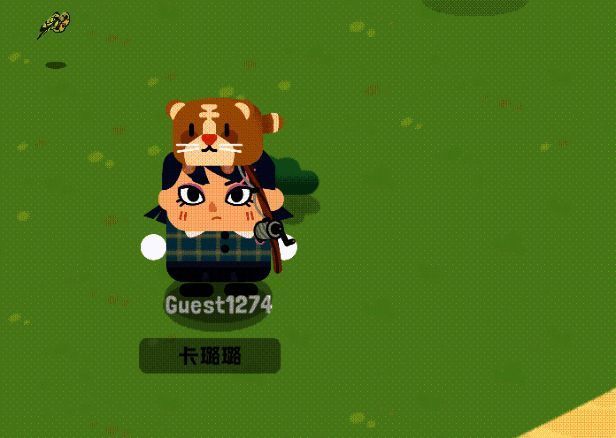 玩家操控角色在湖边垂钓，周围环境绿意盎然，水面波光粼粼