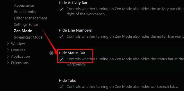 状态栏隐藏成功后的界面示意图