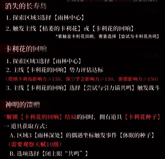 卡利花剧情关键画面，角色之间展开激烈对话，气氛紧张，预示剧情重大转折