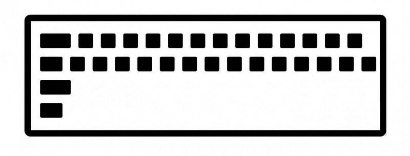 带阴影效果的键盘边缘处理示例