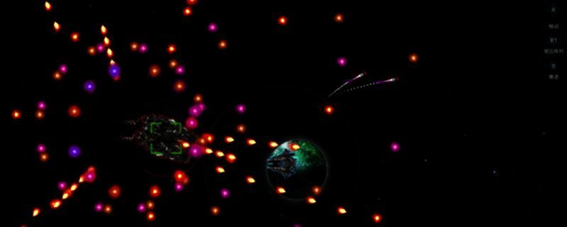 星翼游戏封面展示，星际战舰与外星飞船激烈交火的场景