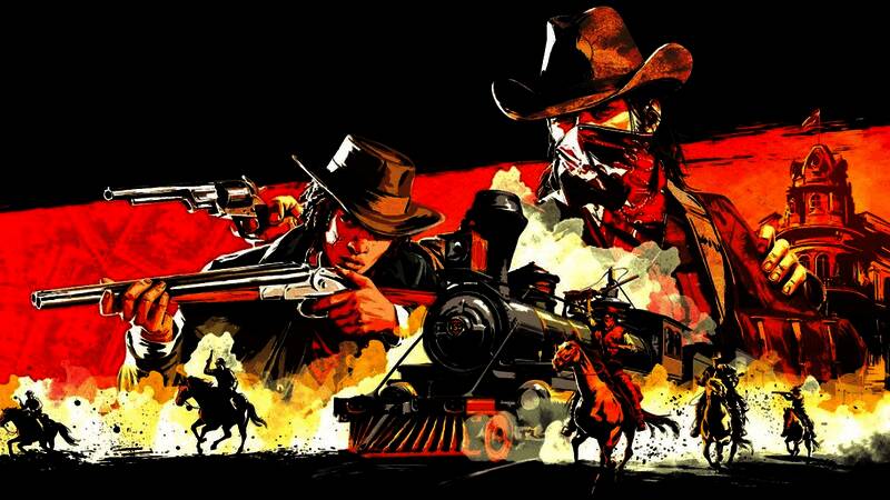 荒野大镖客Online新任务场景，画面中呈现西部边境神秘氛围，远处有诡异光影效果