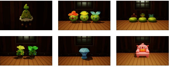 游戏内新增家具摆放展示图，房间布置温馨可爱