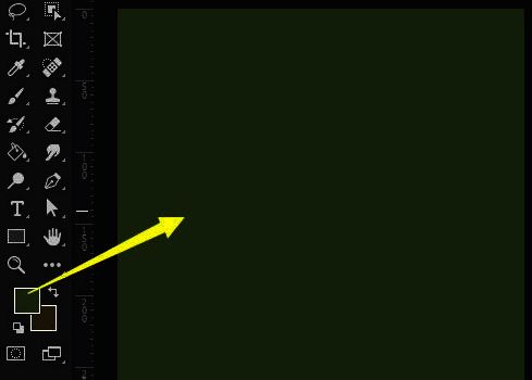 文档已填充前景色的预览画面