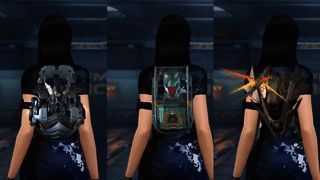 多款角色装扮道具展示，包括背包与头饰