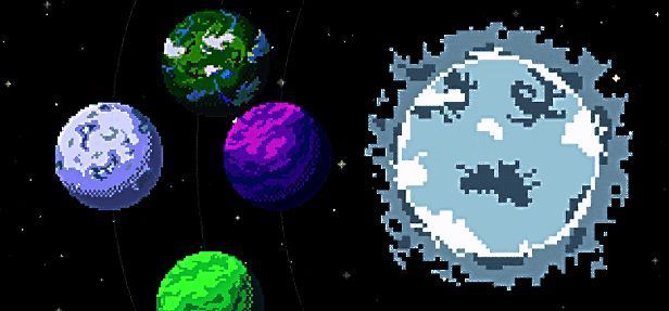 行星技能展示界面，显示不同类型行星的特殊能力和触发条件