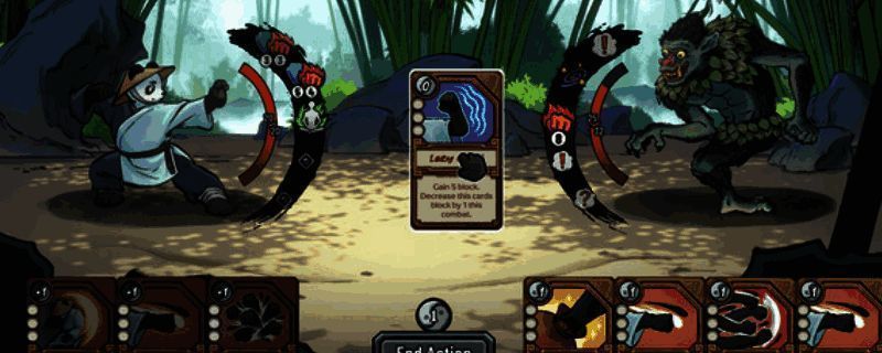 《生肖山》游戏画面展示，水墨风格的熊猫角色站在云雾缭绕的山巅，远处是古老的中式建筑与神兽幻影