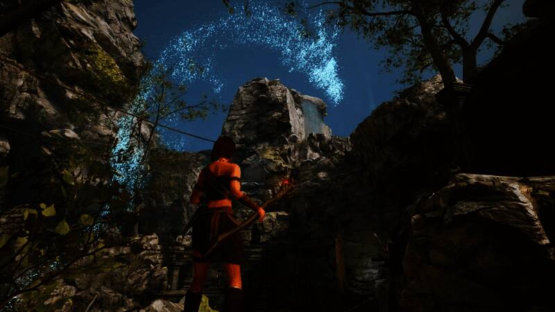 神庙服地图场景截图，展现复杂地形与隐藏机关细节