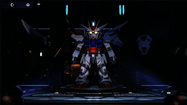 完美强袭高达与其他机体协同作战场景，画面中呈现连携攻击特效