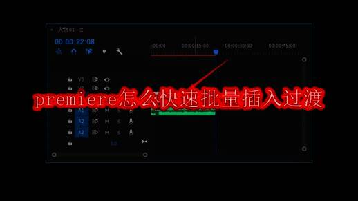 Adobe Premiere Pro主界面展示项目面板与时间轴面板位置