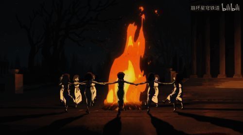 遐蝶试图模仿与他人互动的画面，流露出渴望与无奈