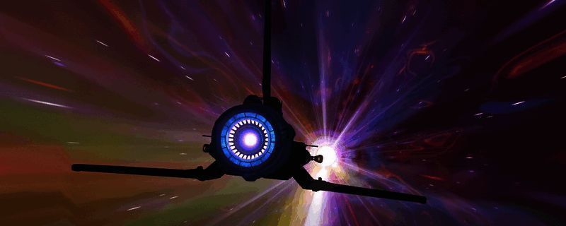 《无人深空》远征模式中玩家在浩瀚宇宙中探索未知星球的场景