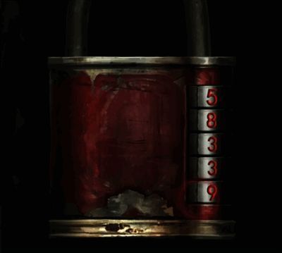 剪纸小人放置在安全出口标志上的特写画面