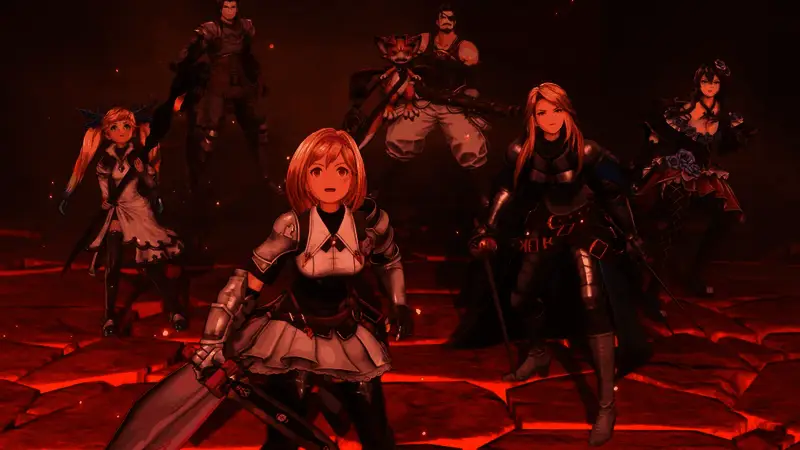 神秘组织阿维亚教团成员登场画面，营造紧张氛围