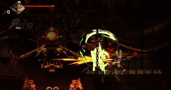 灯会场景下光影交错，乔武藏在人群中穿梭作战