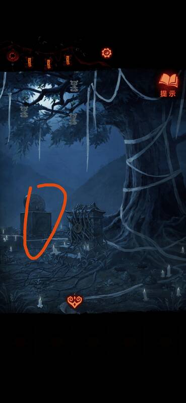 莫琪视角下正在拾取泥塑头像和灯笼