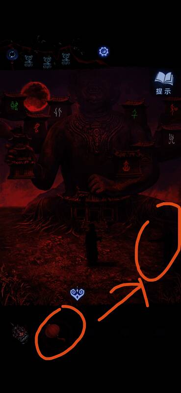 灯笼照亮黑影形成清晰人形轮廓