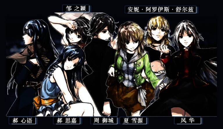 游戏剧情分支示意图，多个选项路径交织成复杂网络