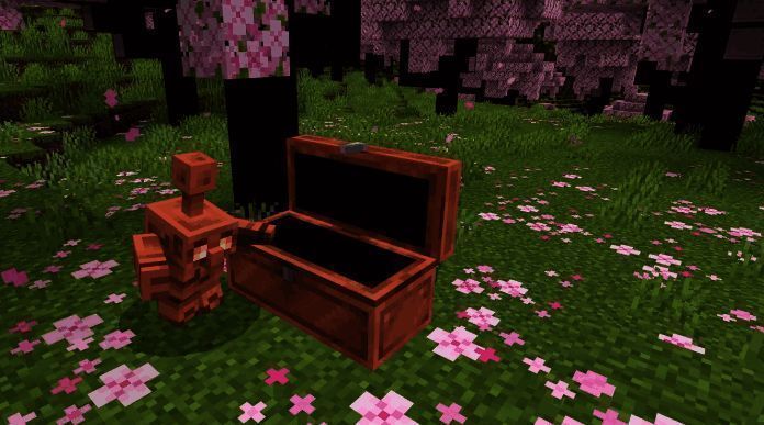 《我的世界》新版本中铜制魔像首次亮相，造型可爱，手持工具协助玩家整理物品