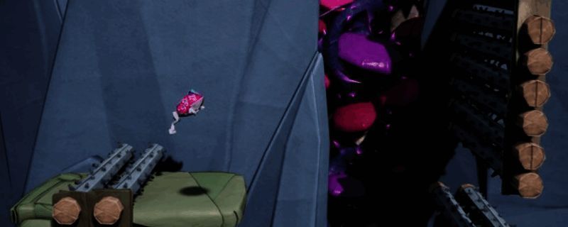 游戏场景展示，折纸风格角色穿梭于立体结构之间，画面色彩鲜明且富有层次感