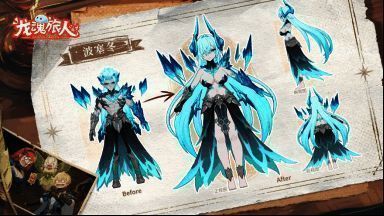 游戏内角色展示图，多位美少女角色列队登场