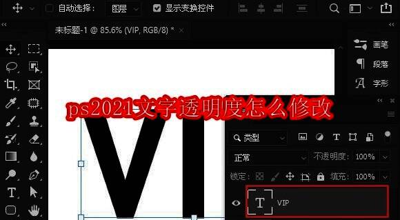 Photoshop界面展示文字工具已激活，光标位于画布上方准备输入文本