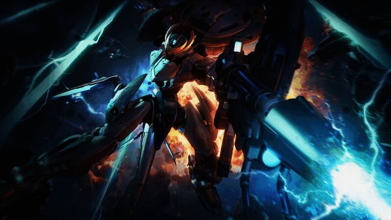 《解限机》中多种机兵同屏激战画面，展现多样化战斗风格