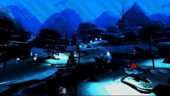 MOMO岛·凛冽雪景图，MOMO们在风雪中前行