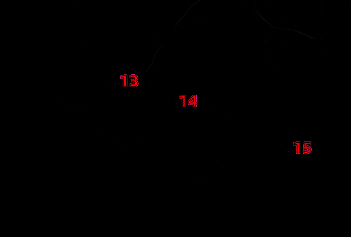 角色在复杂地形中开启宝箱的动态场景