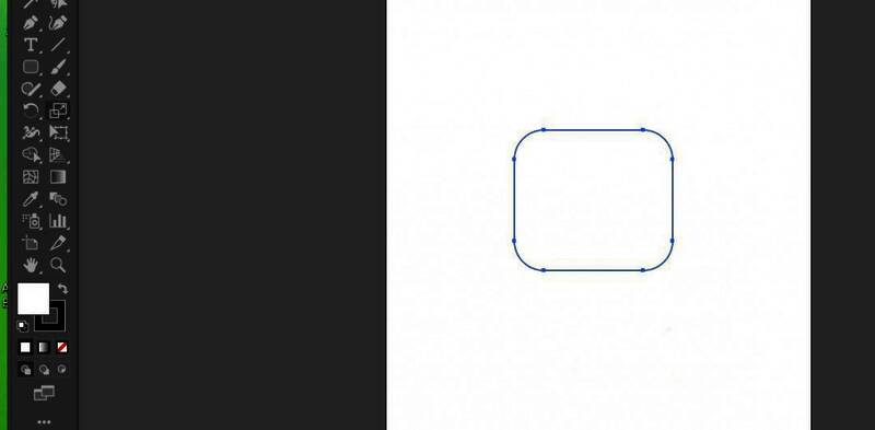 圆角矩形绘制完成但调节点未显示