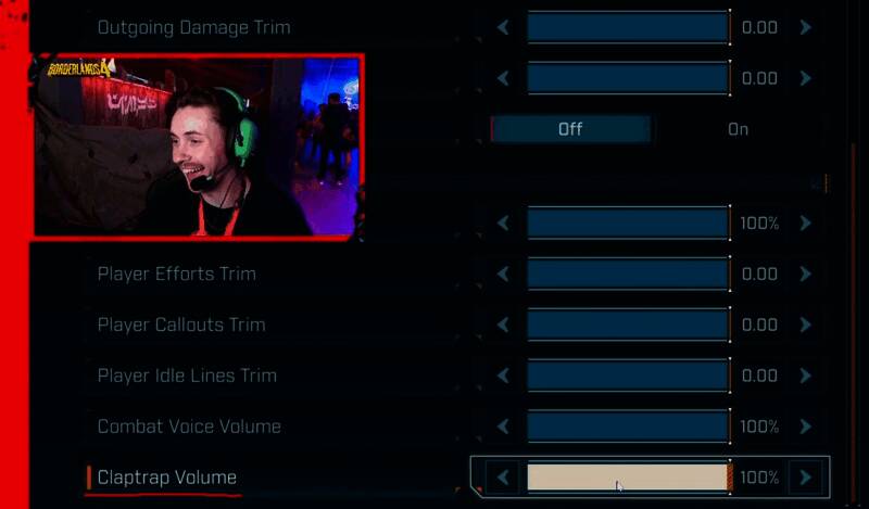 《无主之地4》游戏画面，小吵闹机器人出现在废墟场景中，背景为荒凉的外星地貌