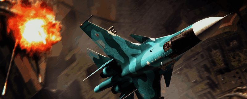 《断箭》中俄军空优战机飞行画面，Su-35S正在高空执行巡逻任务
