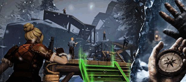 《荒原曙光》最终建成的基地全景图，展示完整结构与防御布局