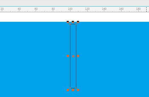 调色板右侧显示白色选项，用于设置形状轮廓颜色