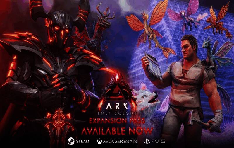 《失落之地》DLC宣传图，展示冰雪星球阿拉特与新科技套装