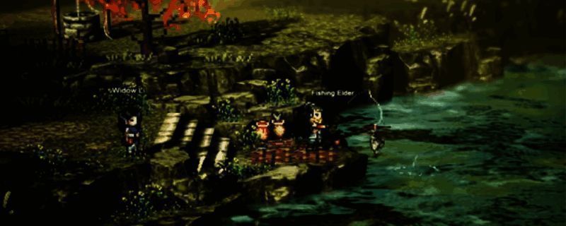 逸剑风云决钓鱼界面展示，角色手持钓竿静静等待鱼儿上钩