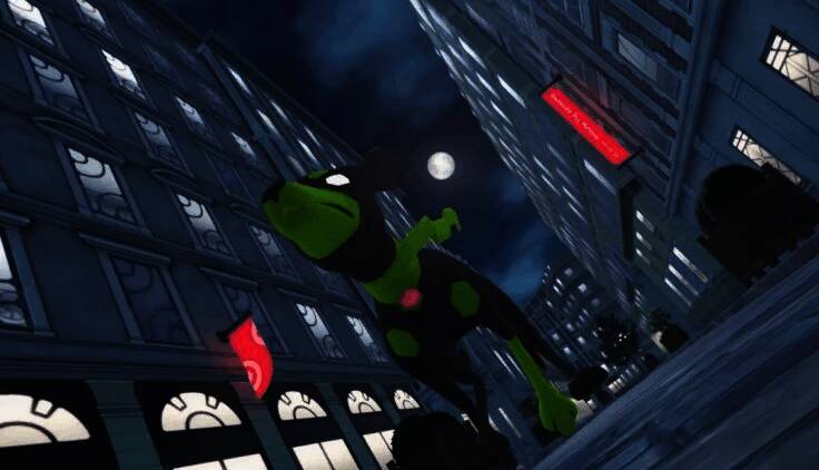 毒藻龙疑似Mega进化形态的设计图，整体画风怪异且配色突兀