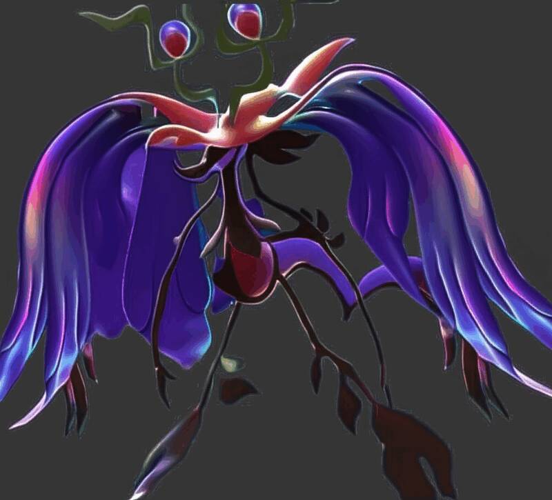 对比历代毒藻龙形象，疑似Mega形态的轮廓比例明显失调