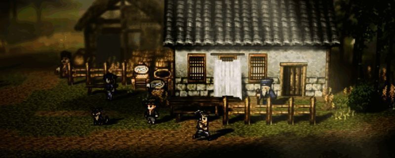 游戏内药材采集场景展示，角色正在山林间寻找草药