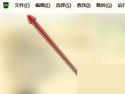 文件菜单选项展开示意图