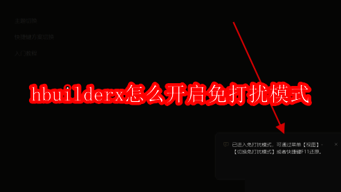 HBuilderX主界面展示，界面简洁，功能布局清晰