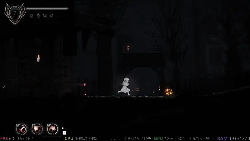 Steam性能监视器设置菜单界面，展示多种监控选项