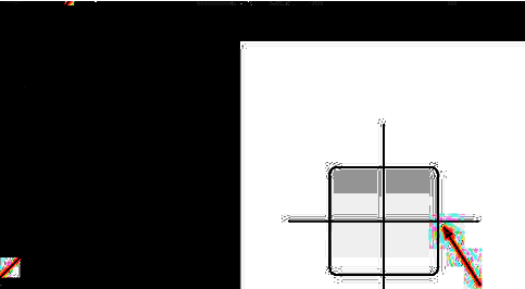 在圆角矩形内绘制两条交叉直线形成加号结构