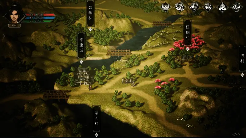 平康城武馆场景展示NPC交易界面