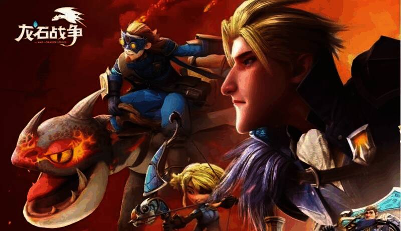 游戏中两位英雄并肩作战，一位持盾防御，一位远程输出