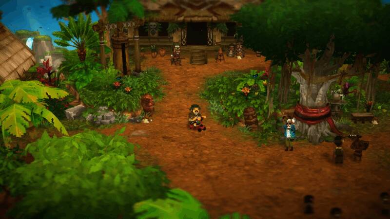 传统村庄建筑风貌展示图，体现浓厚异域风情