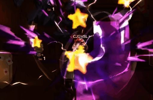 凯莉跳跃发动技能瞬间，身体下坠带出残影特效，敌人被重击压制